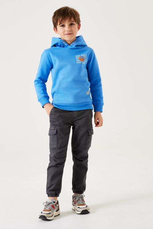 Garcia Hoodie Blauw jongens (Hoodie just smile water - T45662-8972) - Victor & Camille Destelbergen