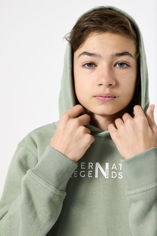 Garcia Hoodie Groen jongens (Hoodie legends rucola - U43461-8245) - Victor & Camille Destelbergen