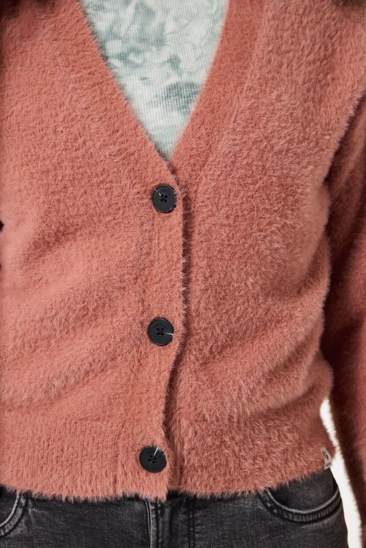 Garcia Gilet Roze meisjes (Knitted cardigan dark blush - U42452-7525) - Victor & Camille Destelbergen