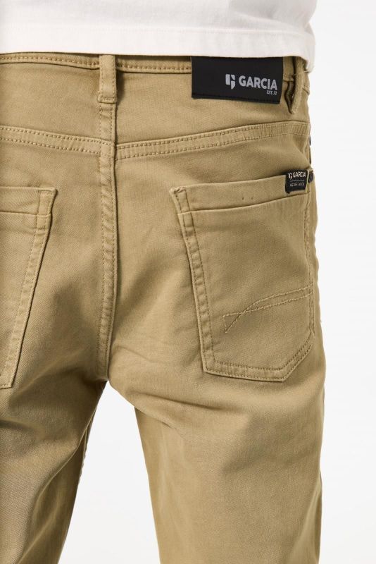 Garcia Broek Beige jongens (Lazlo regular denim linen - 350-9736) - Victor & Camille Destelbergen