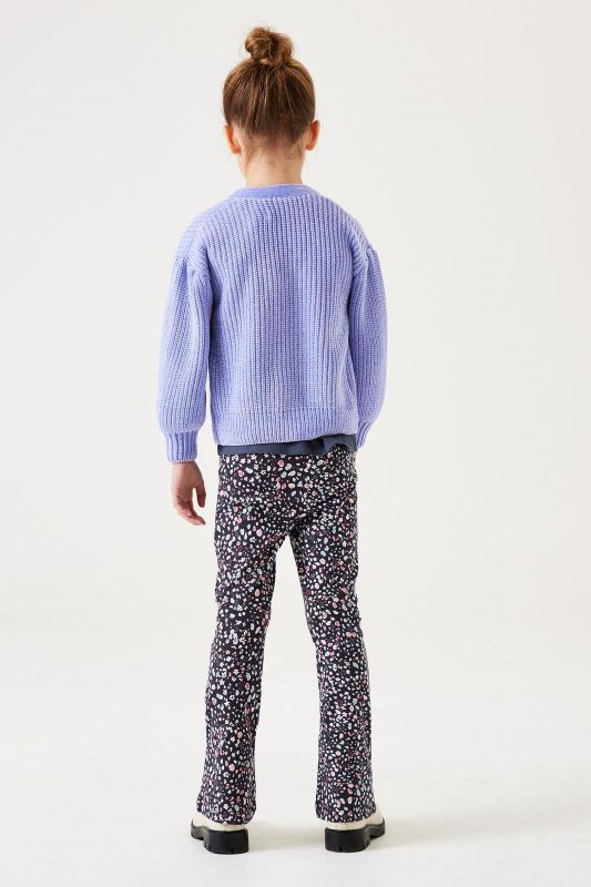 Garcia Broek Blauw meisjes (Pants flowers blue heather - V44724-9112) - Victor & Camille Destelbergen