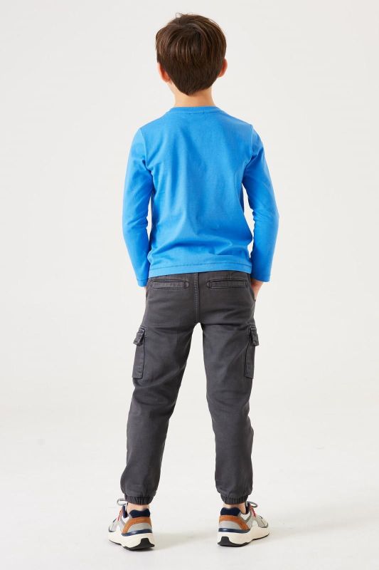 Garcia T-shirt l/s Blauw jongens (Shirt l/s nice day water - T45600-8972) - Victor & Camille Destelbergen