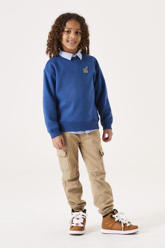 Garcia Sweater Blauw jongens (Sweater dino dew blue - U45462-5475) - Victor & Camille Destelbergen