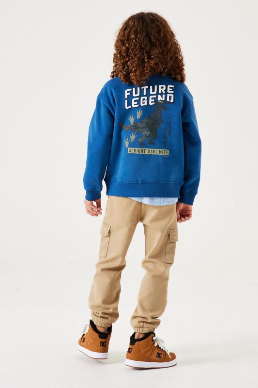 Garcia Sweater Blauw jongens (Sweater dino dew blue - U45462-5475) - Victor & Camille Destelbergen