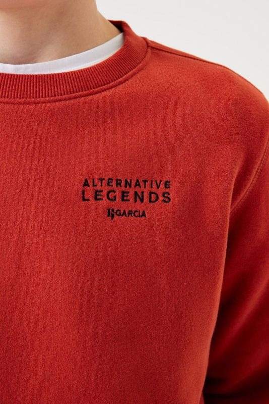 Garcia Sweater Rood jongens (Sweater legends carmine - U43467-3351) - Victor & Camille Destelbergen