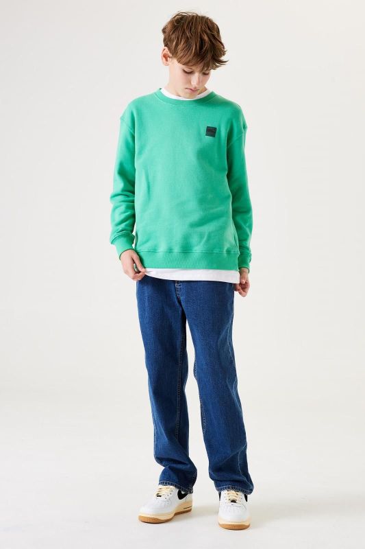 Garcia Sweater Groen jongens (Sweater Papyrus green - S43460-4128) - Victor & Camille Destelbergen