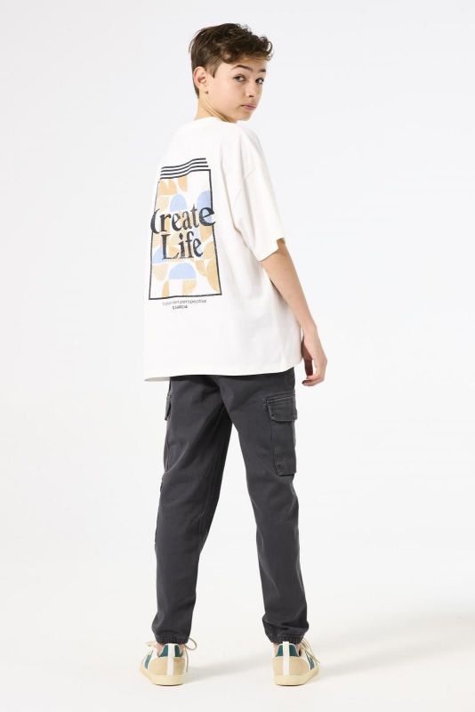 Garcia T-shirt s/s Wit jongens (T-shirt s/s own life white - S43400-53) - Victor & Camille Destelbergen