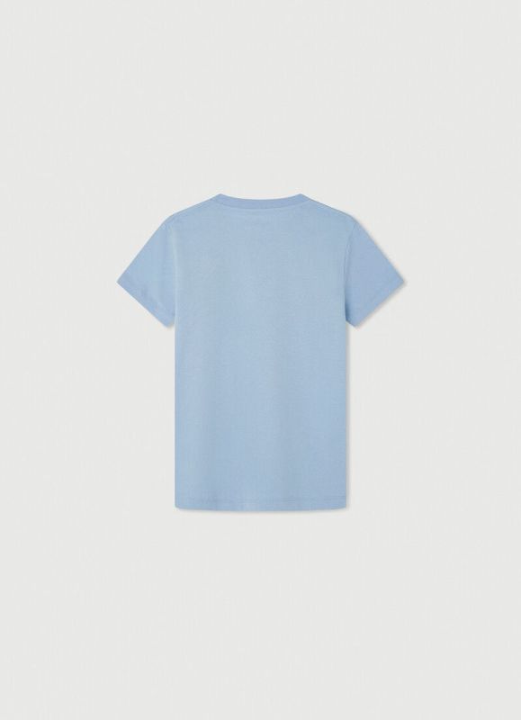 Hackett T-shirt s/s Blauw jongens (Hackett logo tee oxford blue - HK500923 oxford blue) - Victor & Camille Destelbergen
