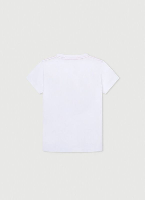 Hackett T-shirt s/s Offwhite jongens (Summer 4x4 Tee white - HK500938) - Victor & Camille Destelbergen