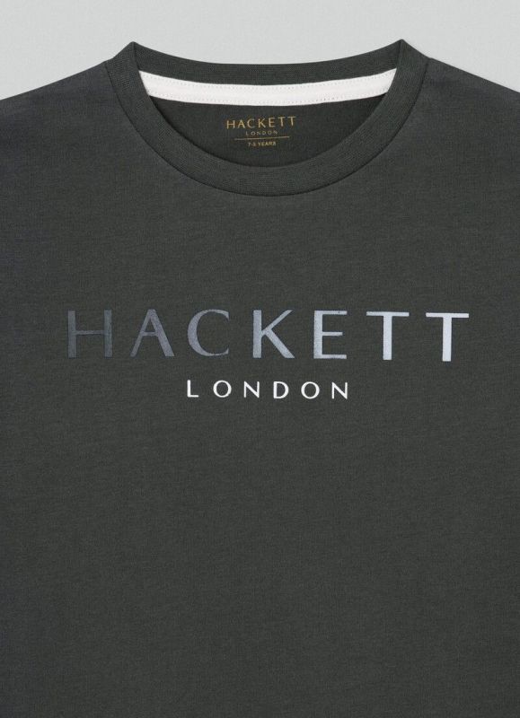 Hackett T-shirt l/s Groen jongens (Hackett Tee dark green - HK500904 dark green) - Victor & Camille Destelbergen
