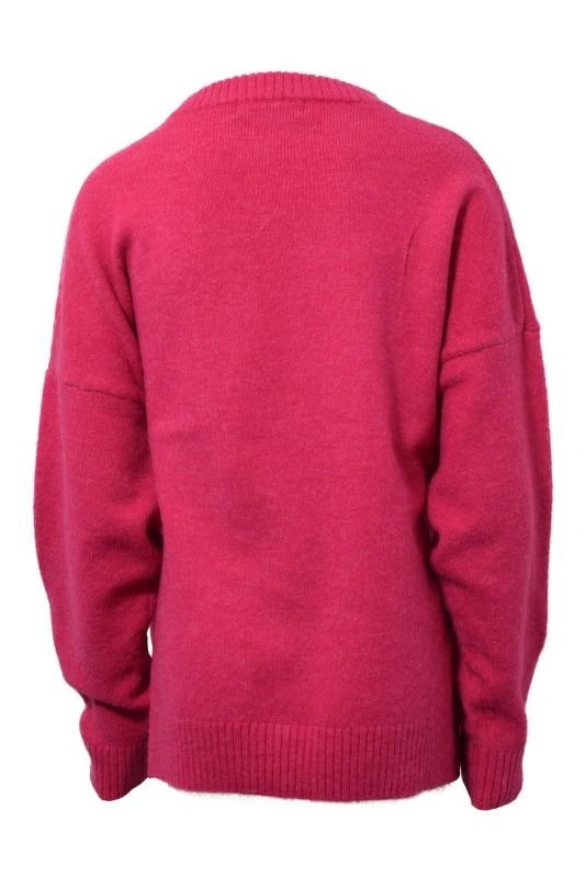 Hound Knitwear Roze meisjes (Basic knit sweater pink - 7231067) - Victor & Camille Destelbergen
