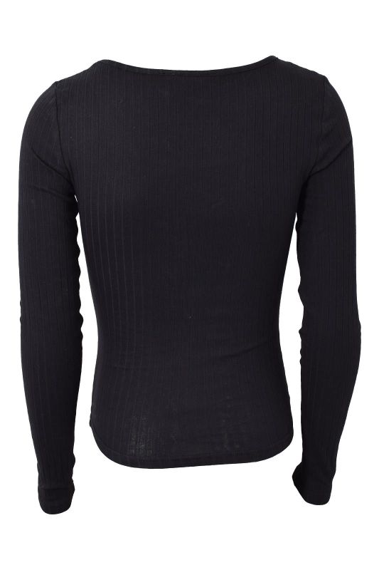 Hound T-shirt l/s Zwart meisjes (Basic top L/s black - 7230755-099) - Victor & Camille Destelbergen