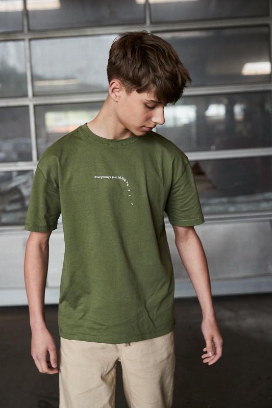 Hound T-shirt s/s Groen jongens (Relaxed Fit Tee S/S - 2230704) - Victor & Camille Destelbergen