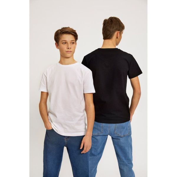Hound T-shirt s/s Zwart jongens (T-shirt effen zwart - 2990044) - Victor & Camille Destelbergen
