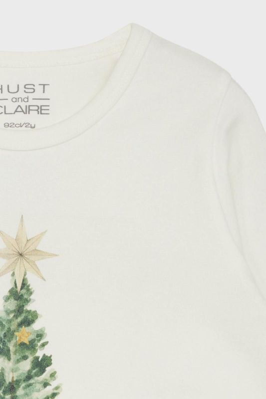 Hust & Claire T-shirt l/s Wit jongens (Alex HC T-shirt l/s - 336-00495-19949) - Victor & Camille Destelbergen