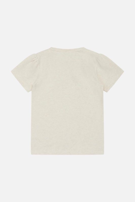 Hust & Claire T-shirt s/s Offwhite meisjes (Aliana T-shirt whisper melange - 341-00595-44305) - Victor & Camille Destelbergen
