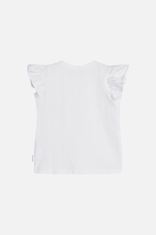 Hust & Claire T-shirt s/s Wit meisjes (Amela T-shirt white - 332-393-19813) - Victor & Camille Destelbergen