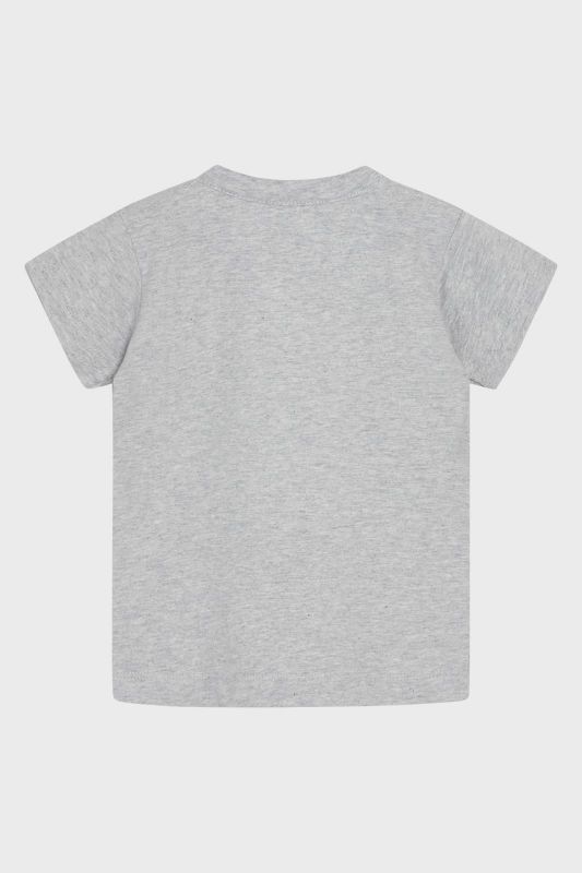Hust & Claire T-shirt s/s Grijs baby jongens (Anker T-shirt pearl grey melange - 341-00595-31038) - Victor & Camille Destelbergen