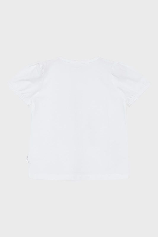 Hust & Claire T-shirt s/s Wit meisjes (Antonia T-shirt white - 342-00595-44306) - Victor & Camille Destelbergen