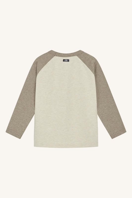 Hust & Claire T-shirt l/s Ecru jongens (Archie T-shirt l/s beaver - 345-00195-14955) - Victor & Camille Destelbergen