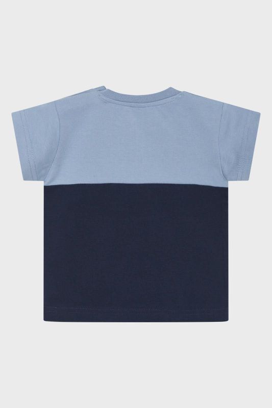 Hust & Claire T-shirt s/s Blauw baby jongens (Arthur T-shirt faded blue - 341-00595-44277) - Victor & Camille Destelbergen