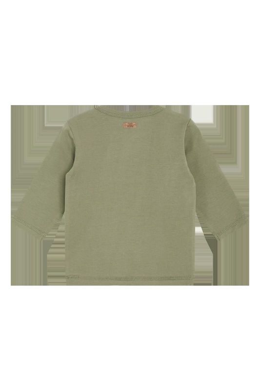 Hust & Claire T-shirt l/s Groen baby jongens (August T-shirt l/s turtlegreen - 345-00195-31074) - Victor & Camille Destelbergen