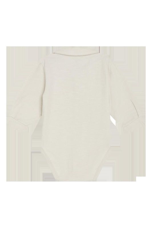 Hust & Claire Romper Beige baby jongens (Boye body shirt oat milk - 345-00190-31072) - Victor & Camille Destelbergen