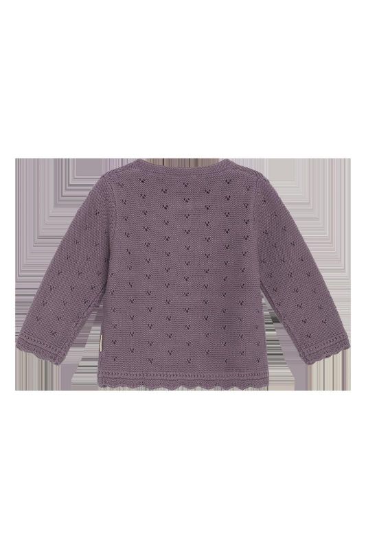 Hust & Claire Gilet Paars meisjes (Caren cardigan dark plum - 345-00193-44330) - Victor & Camille Destelbergen