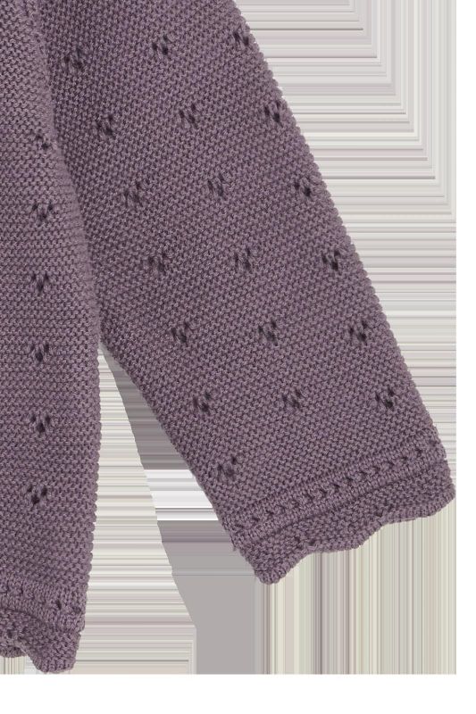 Hust & Claire Gilet Paars meisjes (Caren cardigan dark plum - 345-00193-44330) - Victor & Camille Destelbergen