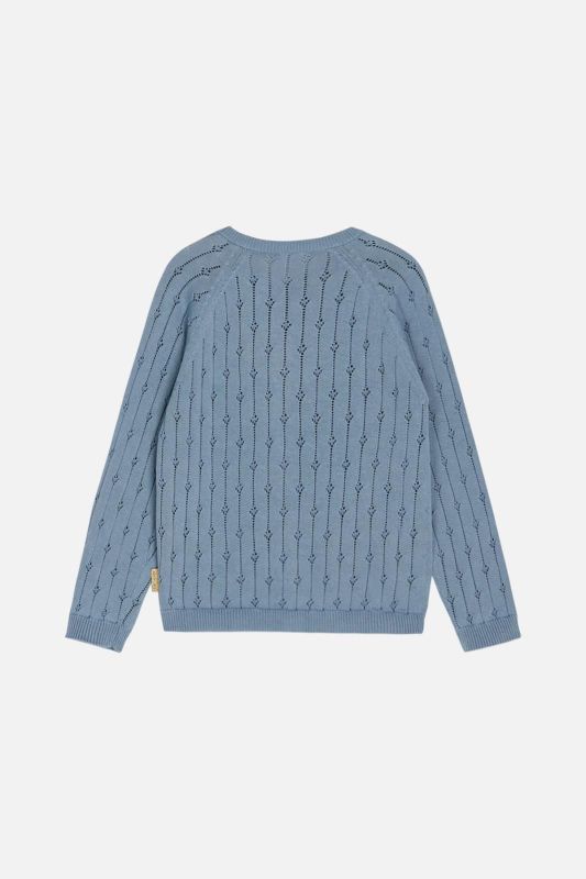 Hust & Claire Gilet Blauw meisjes (Cleo cardigan blue tint - 334-00493-44151) - Victor & Camille Destelbergen