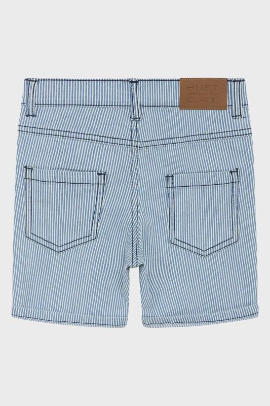Hust & Claire Short Denim blue jongens (Jacob HC jeans stripes - 341-00591-14893) - Victor & Camille Destelbergen