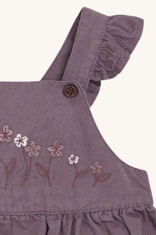 Hust & Claire Jurk Paars baby meisjes (Kjole dream dress dark plum - 345-00199-34182) - Victor & Camille Destelbergen