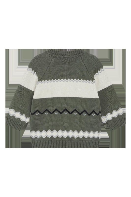 Hust & Claire Knitwear Groen jongens (Palle jumper pineneedle - 344-00193-31054-3484) - Victor & Camille Destelbergen