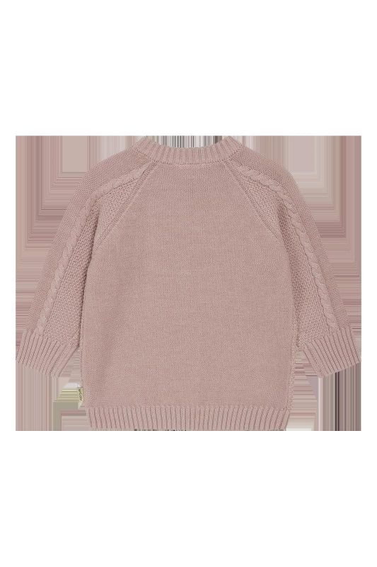 Hust & Claire Knitwear Roze baby meisjes (Panya jumper dusty rose - 344-00193-34153) - Victor & Camille Destelbergen