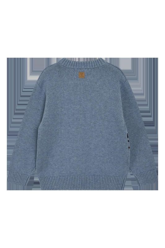 Hust & Claire Knitwear Blauw jongens (Pelle jumper ocean melange - 344-00193-14951) - Victor & Camille Destelbergen