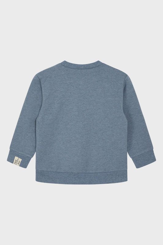 Hust & Claire Sweater Blauw jongens (Sejer T-shirt l/s Ocean melange - 344-00195-14953) - Victor & Camille Destelbergen