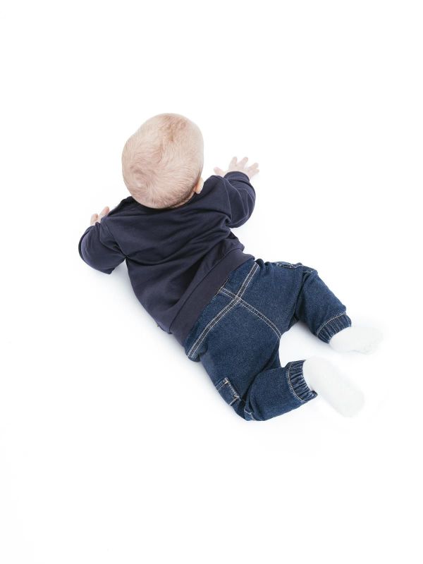 Hust & Claire Sweater Blauw baby jongens (Sofus dino sweater navy - 344-00195-31060) - Victor & Camille Destelbergen