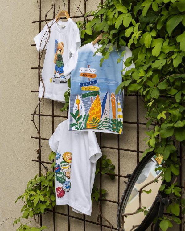 J.O. Milano T-shirt s/s Wit jongens (S/s t-shirt soda - 476L6) - Victor & Camille Destelbergen