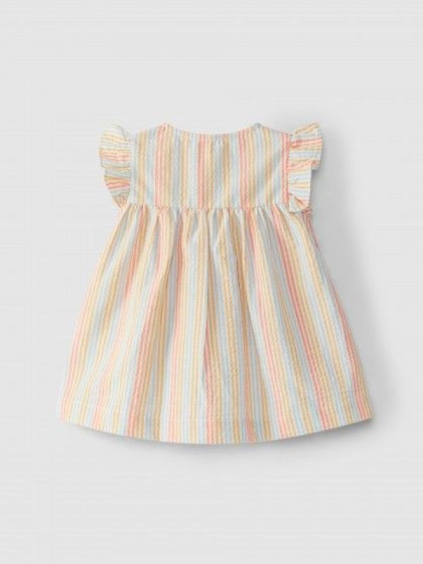 Laranjina Jurk Multi baby meisjes (Dress stripes mulitcol - V4672) - Victor & Camille Destelbergen