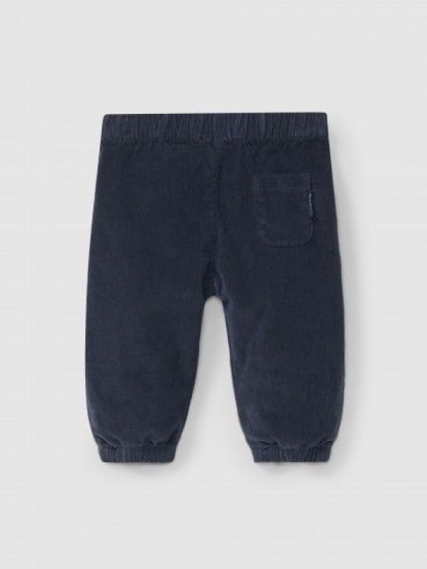 Laranjina Broek Blauw baby jongens (Pull-up broek van microcorduroy - I4100) - Victor & Camille Destelbergen