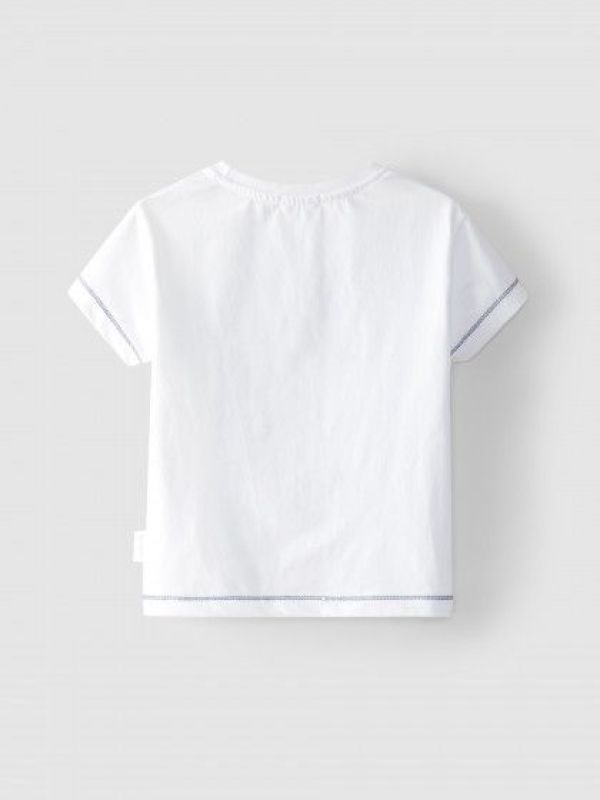 Laranjina T-shirt s/s Wit baby jongens (T-shirt vuurtoren - V3640) - Victor & Camille Destelbergen