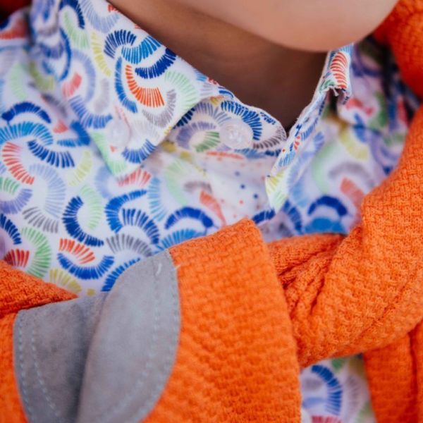 Matisse & Henri Knitwear Oranje jongens (Pull Staf knitwear Kumquat orange - I459) - Victor & Camille Destelbergen