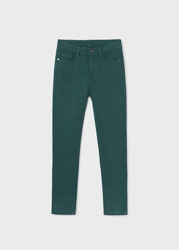 Mayoral Broek Groen jongens (5 pocket slim fit trousers dark mint - 582-021) - Victor & Camille Destelbergen