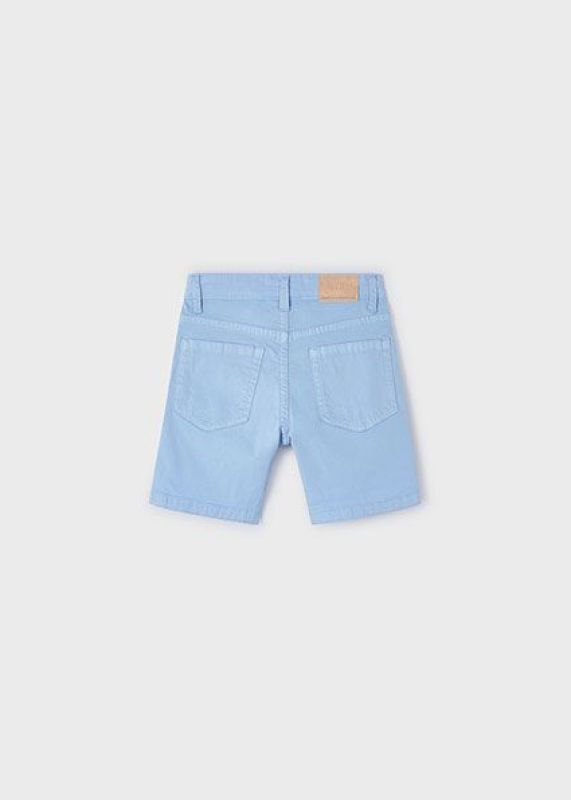 Mayoral Short Blauw jongens (Basic 5 pockets twill shorts powder blu - 204-064) - Victor & Camille Destelbergen