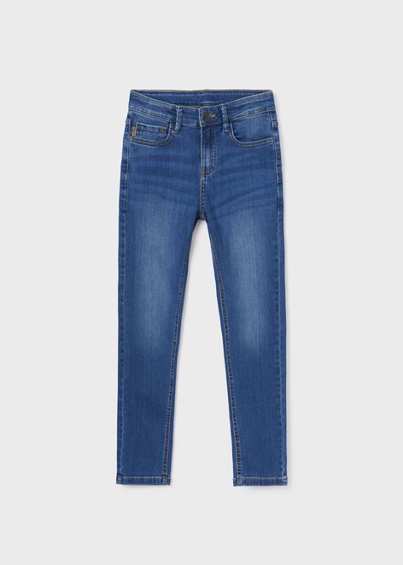 Mayoral Jeansbroek Denim blue jongens (Basic slim fit trousers medium - 516-018) - Victor & Camille Destelbergen