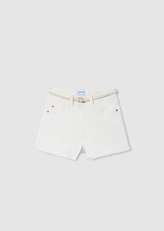 Mayoral Short Wit meisjes (Basic twill shorts white - 275-087) - Victor & Camille Destelbergen