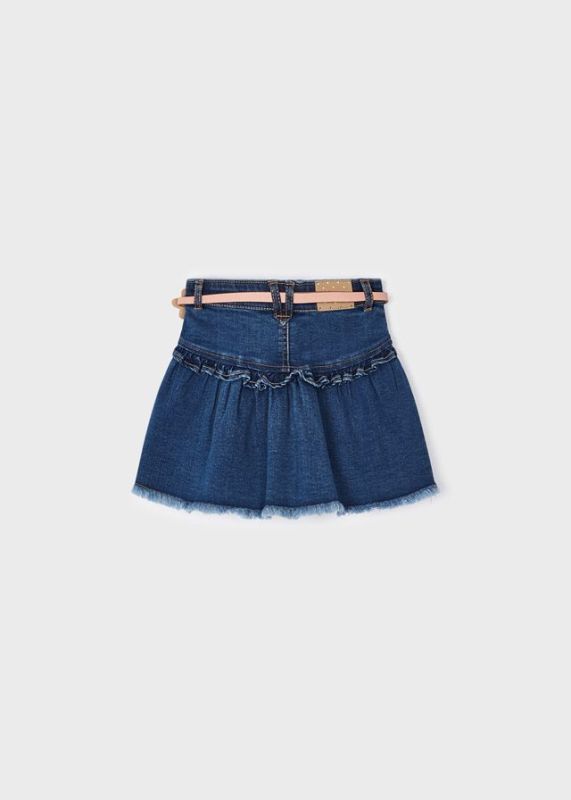 Mayoral Rok Denim blue meisjes (Denim skirt with belt medium - 4905-075) - Victor & Camille Destelbergen