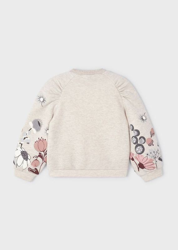 Mayoral Sweater Ecru meisjes (Embroidered pullover Bright Stone - 4403-043) - Victor & Camille Destelbergen