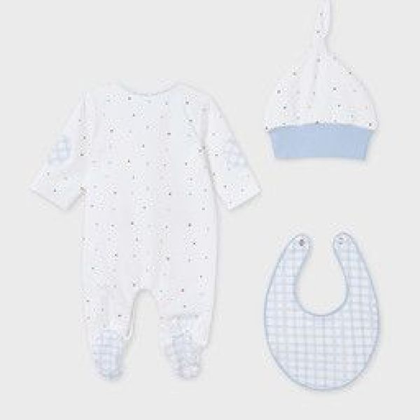 Mayoral Romper Blauw baby jongens (Gift set Stellar - 9119-068) - Victor & Camille Destelbergen