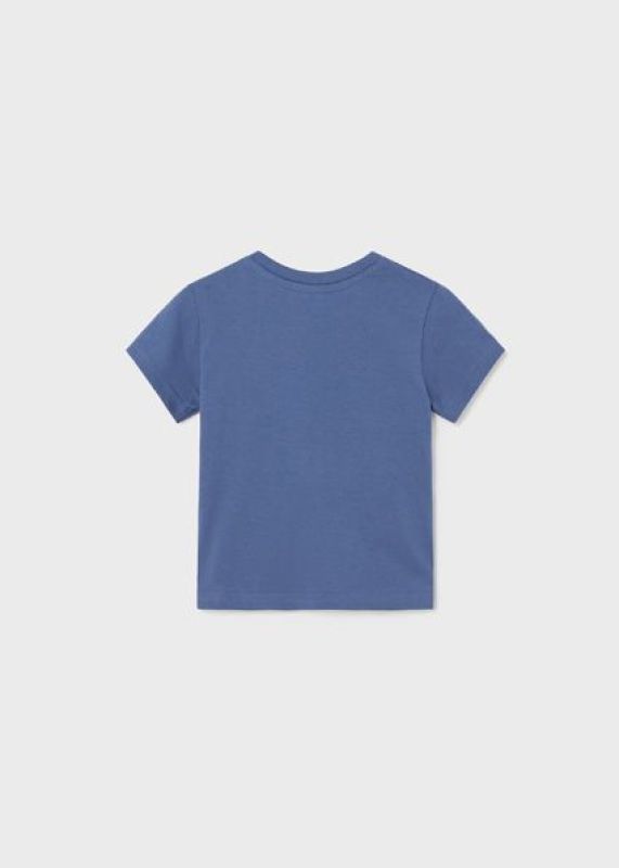 Mayoral T-shirt s/s Blauw baby jongens (Happy croco T-shirt s/s indigo - 1023-024) - Victor & Camille Destelbergen